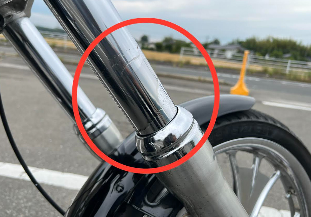 ハーレーフロントフォークオイル漏れ 修理費用 ついてるblog